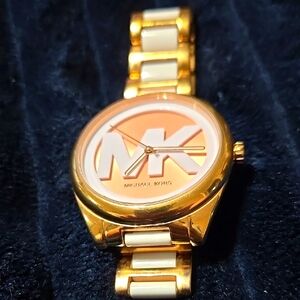 Michael Kors Gold and Cream Watch